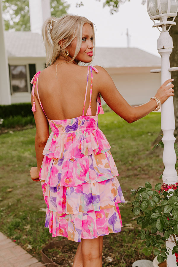 Ultimate Paradise Blossom Tiered Mini Dress