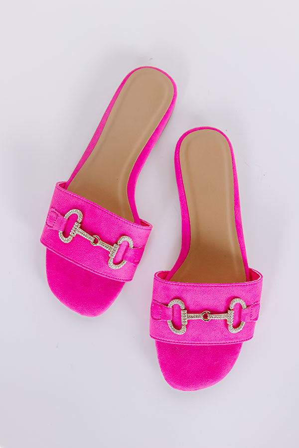 Premium Cecilia Sandal - Vibrant Hot Pink