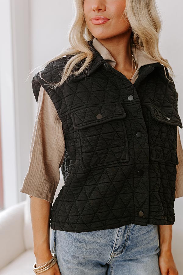 Premium Cedar Creek Quilted Vest - Ultimate Black