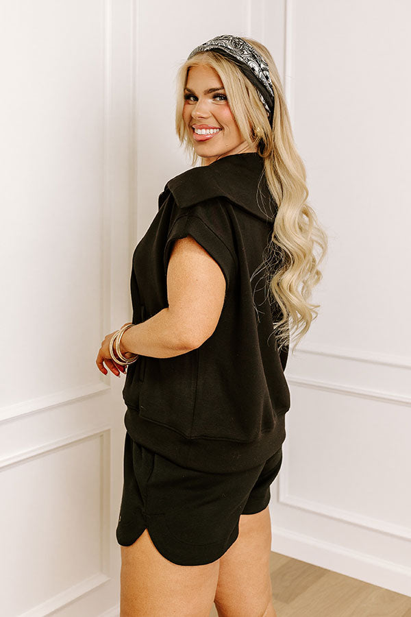 Premium Oversized Sweatshirt - Black Curves | Ultimate Comfort & Style