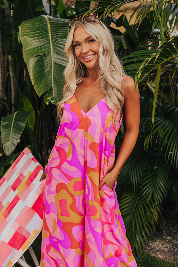 Ultimate Tulum Dreaming Jumpsuit - Vibrant Pink