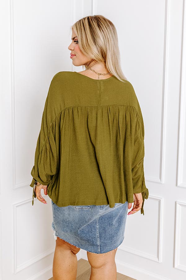 Premium Green Curve Shift Top - Ultimate Comfort & Style