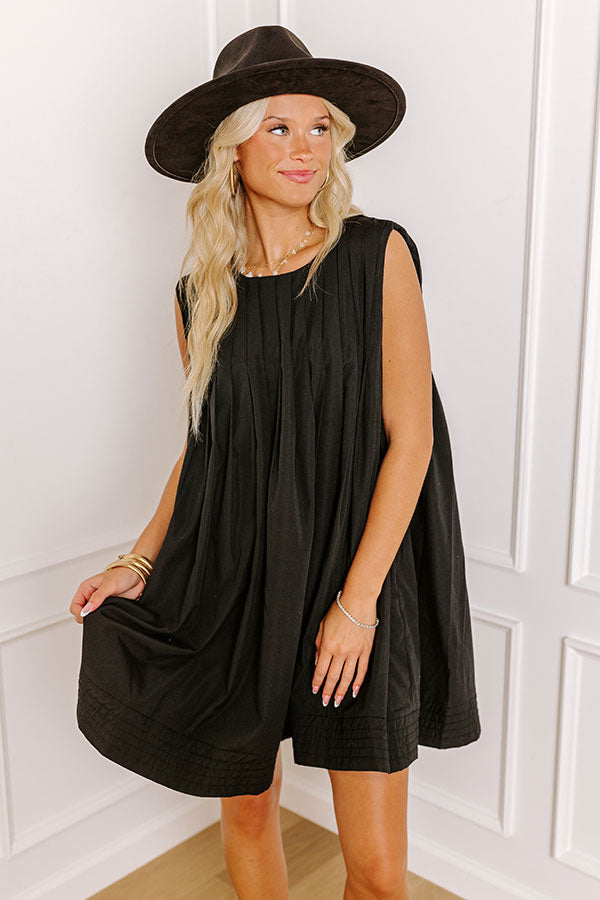 Ultimate Chic Black Mini Dress - Happy Moment Collection