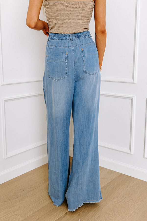 Ultimate Jessica Wide Leg Denim Trouser - Premium Relaxed Fit