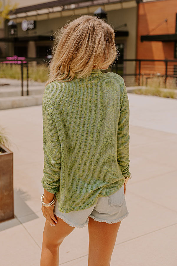 Premium Lime Knit Button-Up Top | Ultimate Style Upgrade