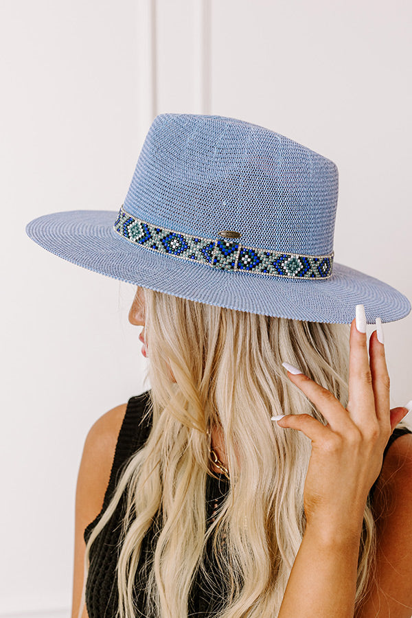 Ultimate Breeze Woven Fedora - Airy Blue | Premium Summer Hat