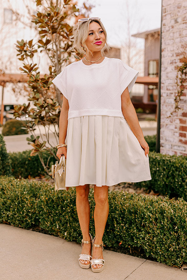 Ultimate Myrtle Beach Brunch Dress - Luxe White