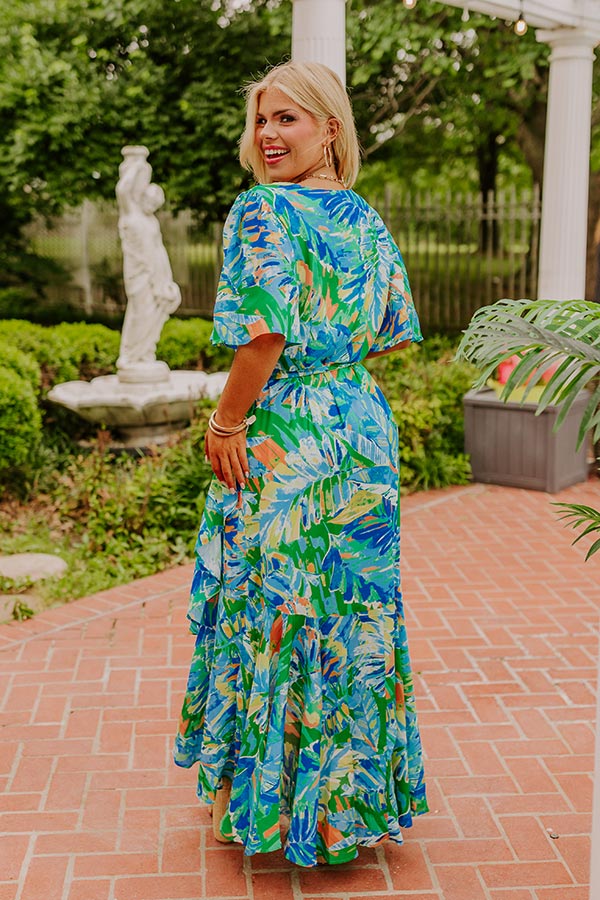 Premium Tropical Wrap Maxi Dress - Ultimate Summer Style