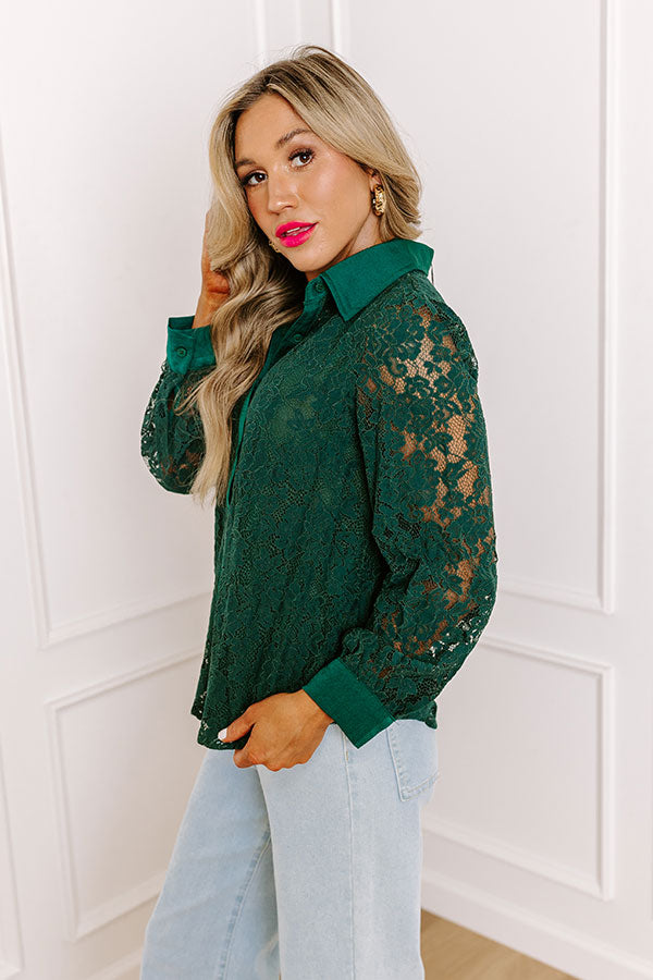 Ultimate Lace Button-Up Shirt: Fairest Of Them All