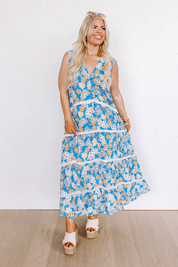 Ultimate San Fran Cafe Floral Maxi Dress - Premium Summer Style