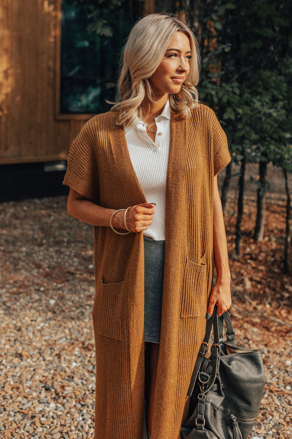 Premium Autumn Vibes Ribbed Duster Cardigan - Ultimate Fall Essential