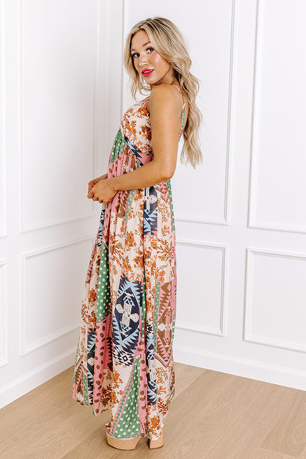 Ultimate Cute As Can Be Color Block Maxi Dress