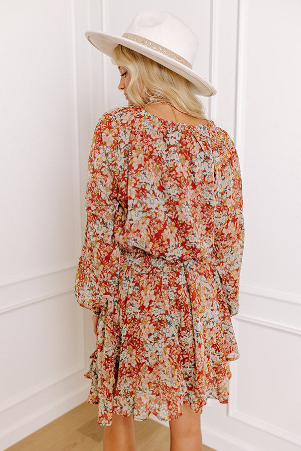 Elegant Never Stray Floral Dress