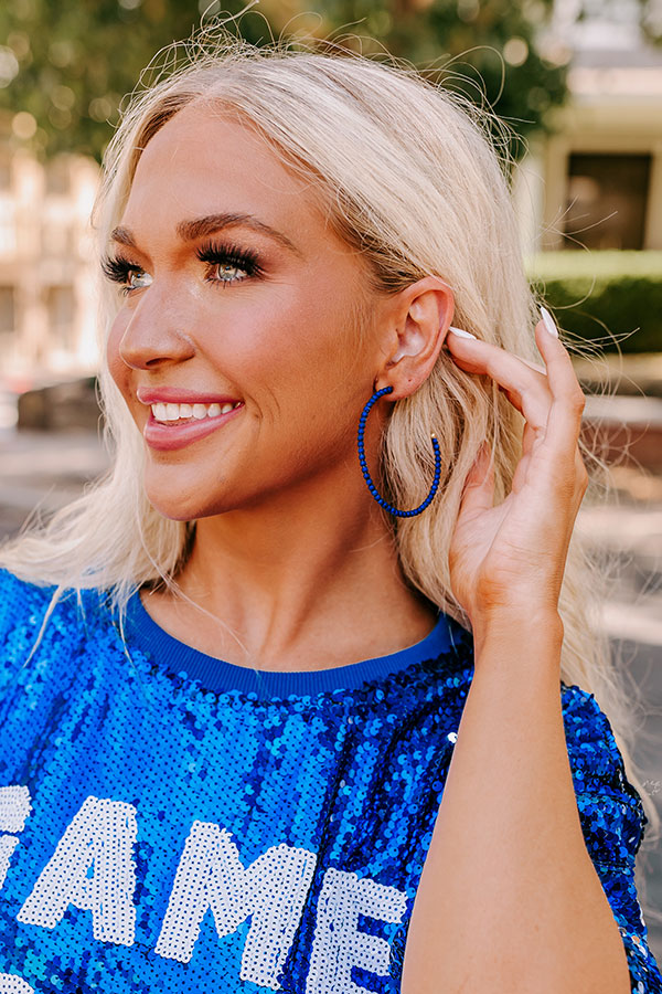 Ultimate Royal Blue Hoop Earrings for Everyday Elegance