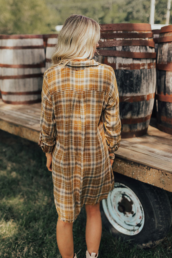 Ultimate Hayride Bliss Plaid Mini Dress