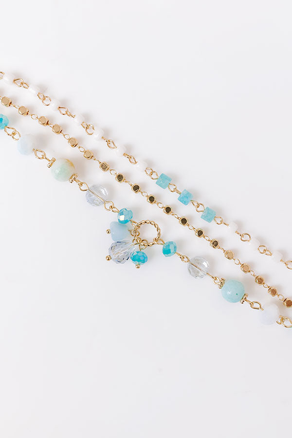 Premium Aruba Cruise Turquoise Layered Bracelet