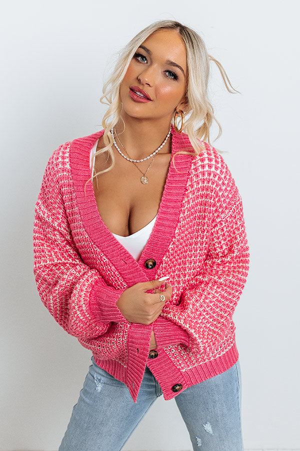 Premium 'Act Out Of Love' Knit Cardigan - Valentine's Day Essential