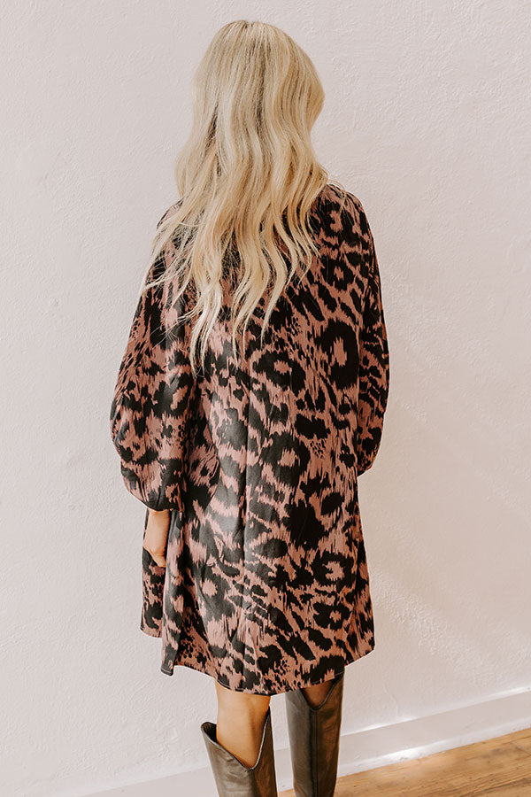 Ultimate Chic Leopard Print Mini Dress