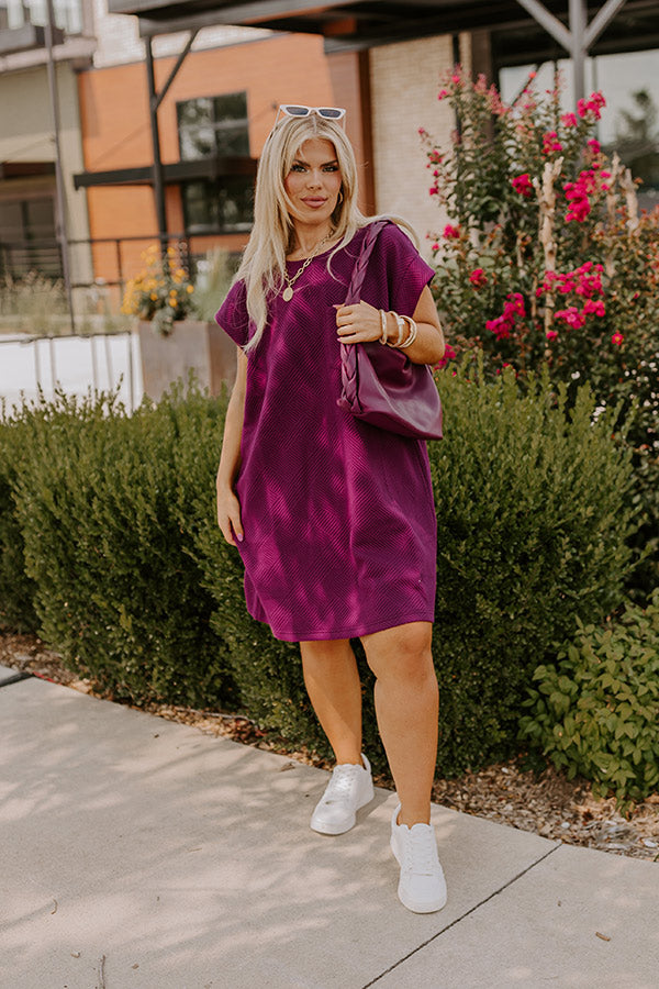 Ultimate Sunny Days Shift Dress | Royal Plum Curves Collection