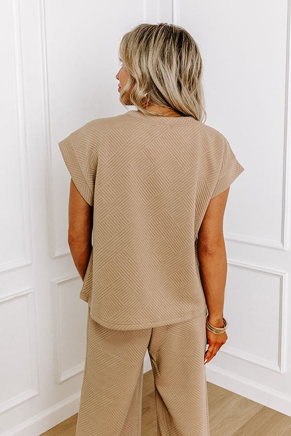 Ultimate Cozy Shift Top - Warm Taupe | Premium Casual Chic