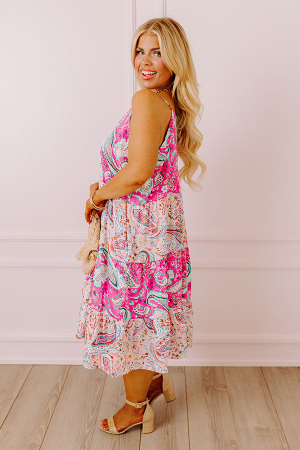 Ultimate Sassy Paisley Midi Dress