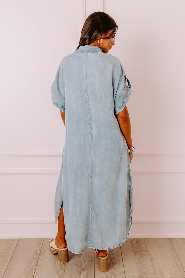 Premium NYC Ready Chambray Maxi Dress - Ultimate Summer Style