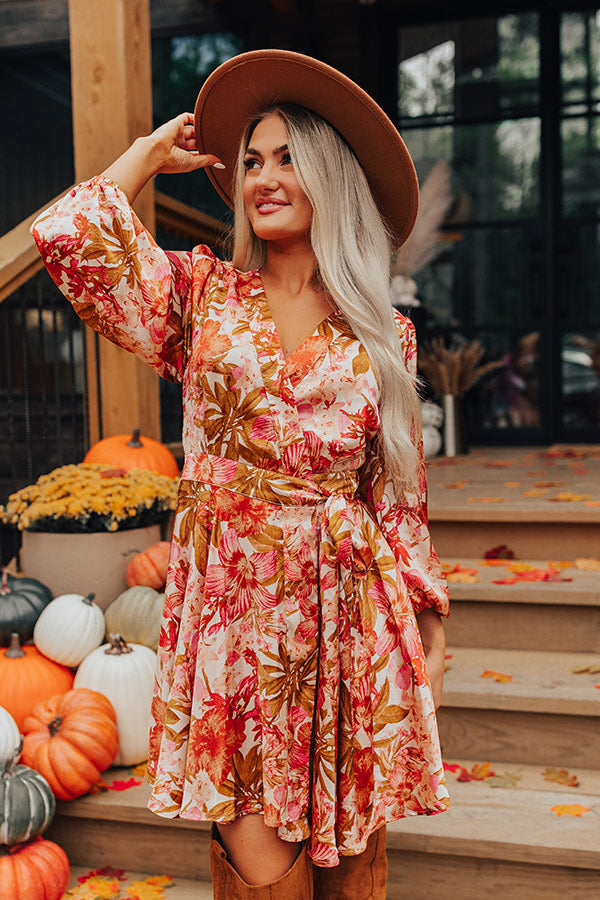 Premium Venice Days Floral Wrap Dress - Ultimate Style Upgrade