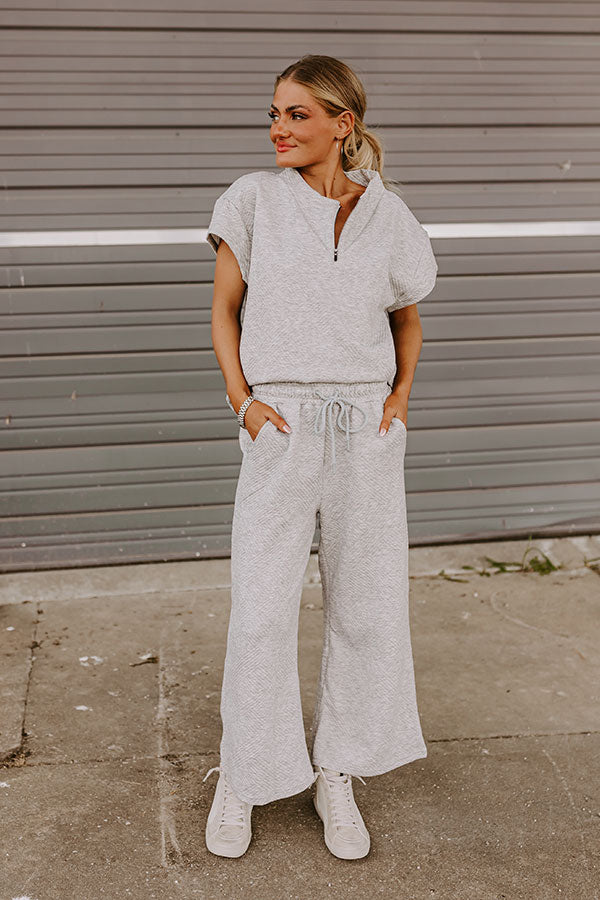 Premium High Waist Trousers in Grey - Ultimate Casual Chic