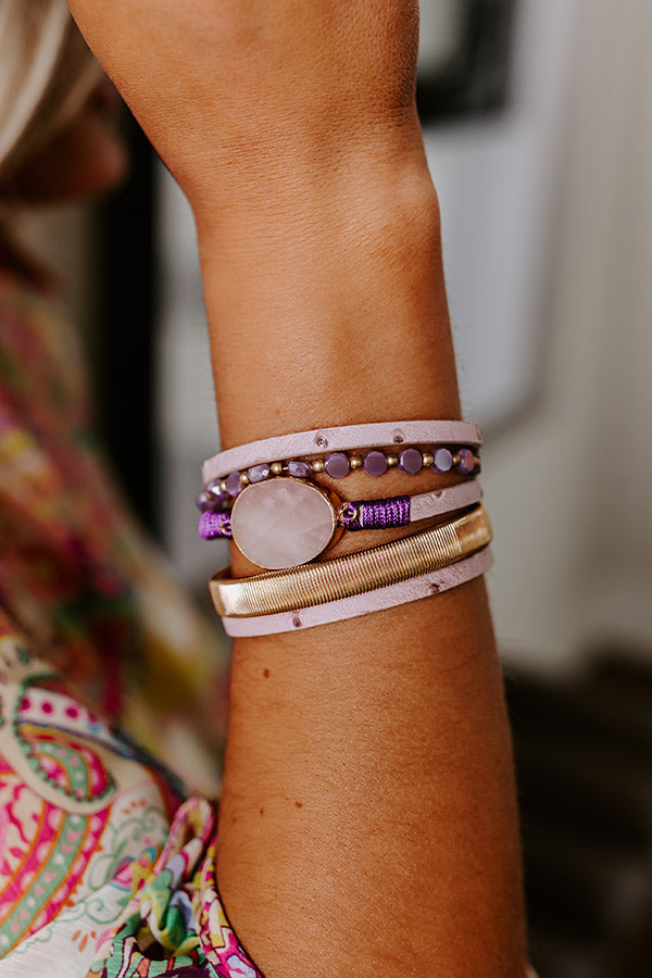 Ultimate Blissful Break Magnetic Bracelet - Dusty Purple