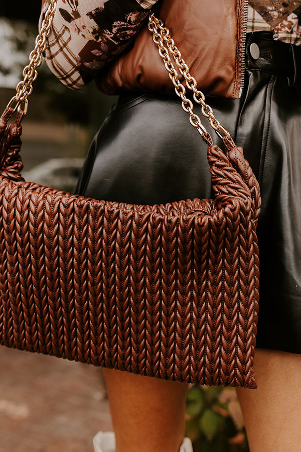 Premium Faux Leather Tote Bag - Ultimate Chocolate Elegance