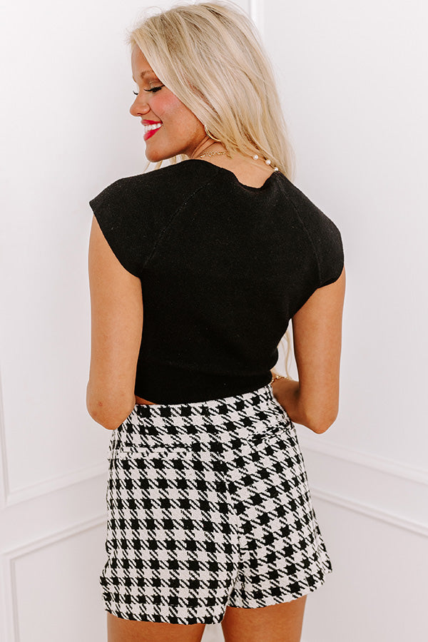 Premium High Waist Tweed Skort - Ultimate Style Upgrade