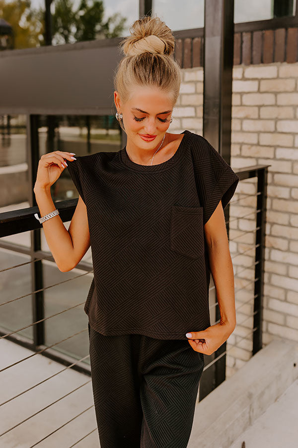 Premium Cozy Shift Top - Ultimate Comfort in Black