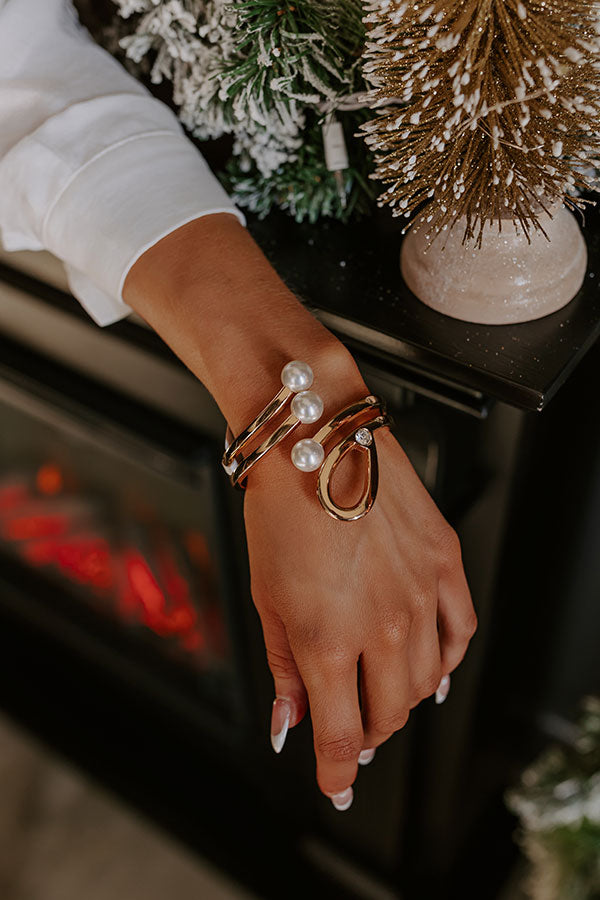 Premium Cocktail Glam Cuff Bracelet