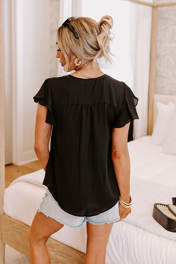 Premium Martini Meetup Shift Top - Ultimate Black Elegance