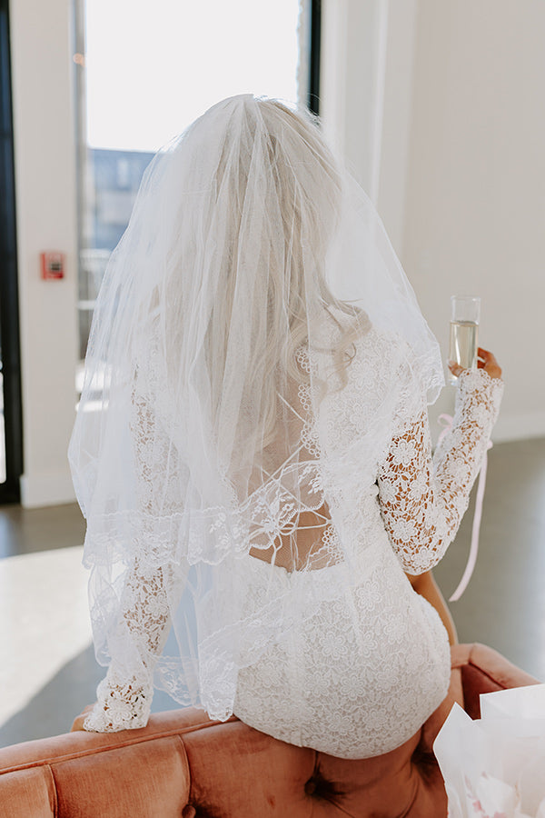 Premium Heart First Lace Veil - Bridal Elegance Redefined