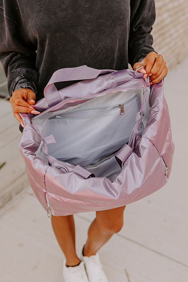 Premium Lavender Puffer Tote - Ultimate Weekend Companion