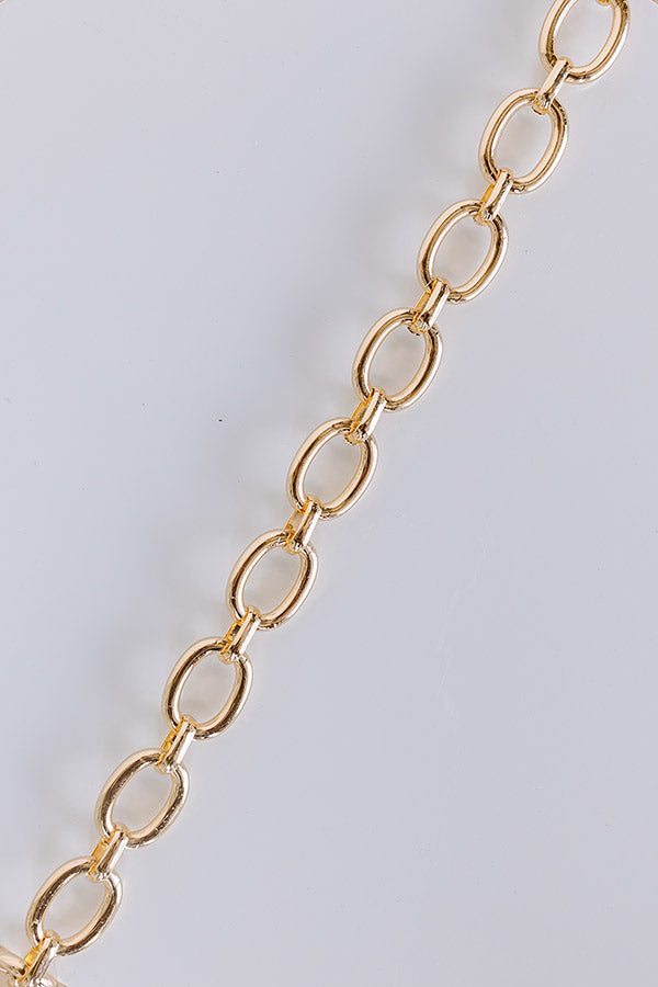 Premium Uptown Chic Link Necklace - Gold Statement Piece