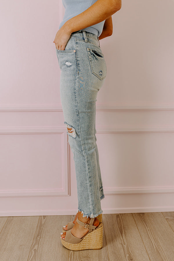 Premium High Waist Distressed Jeans - The Cely Collection