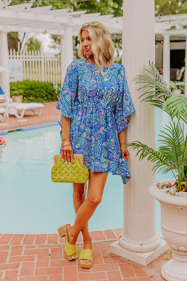 Ultimate Tropical Escape: Antigua Bound Caftan Mini Dress