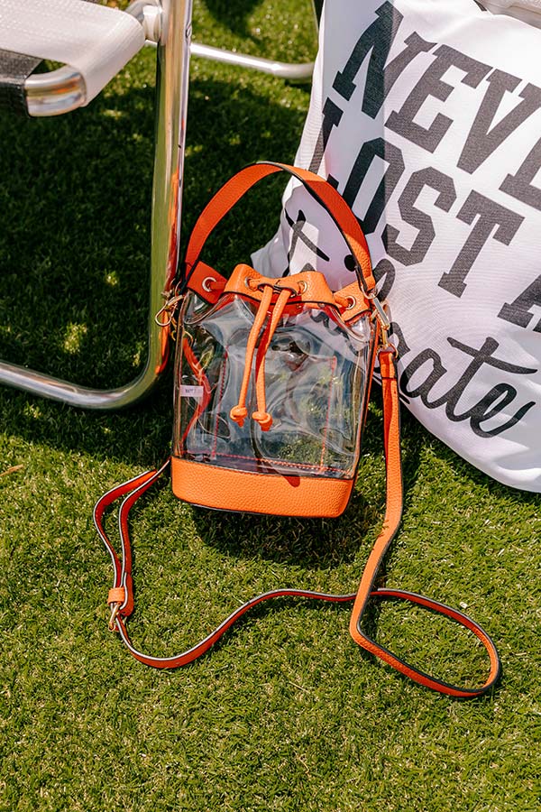 Ultimate Pep Rally Ready Bucket Bag in Vibrant Orange