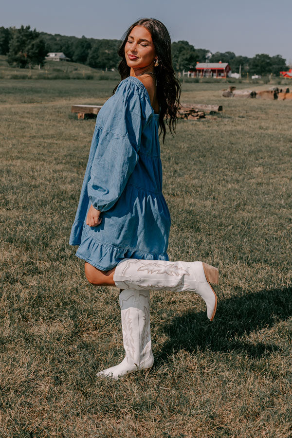 Ultimate Chambray Mini Dress - Effortless Style & Comfort