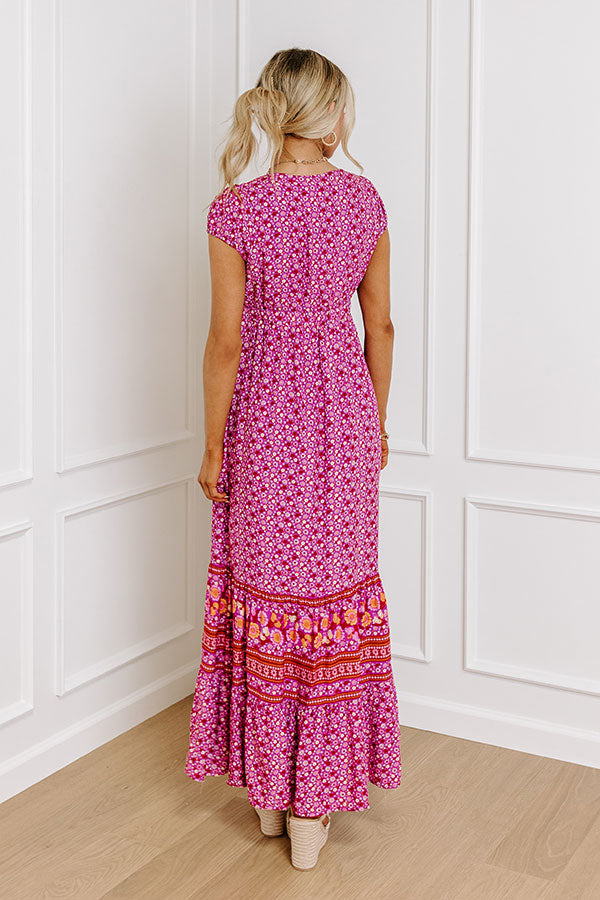 Premium Hidden Garden Floral Maxi Dress