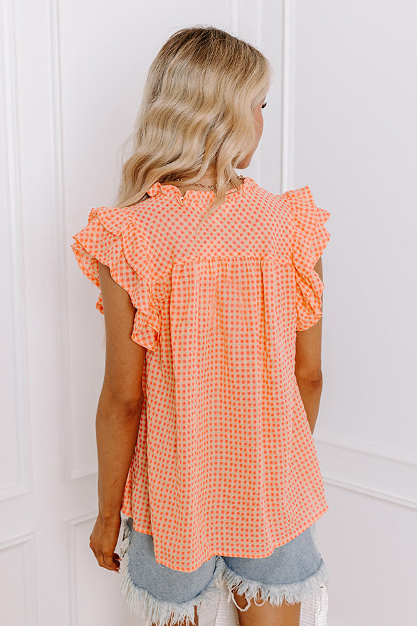 Premium Picnic Chic Gingham Top