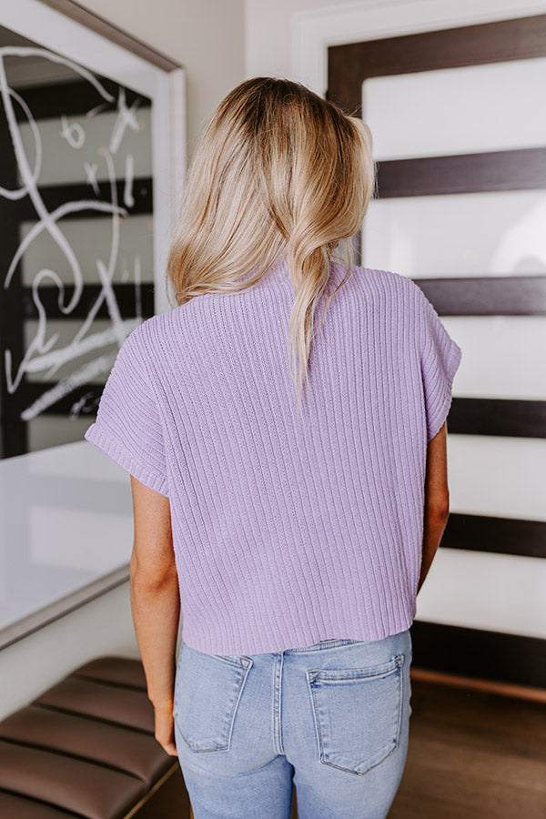 Ultimate Lavender Knit Top - Chic & Cozy