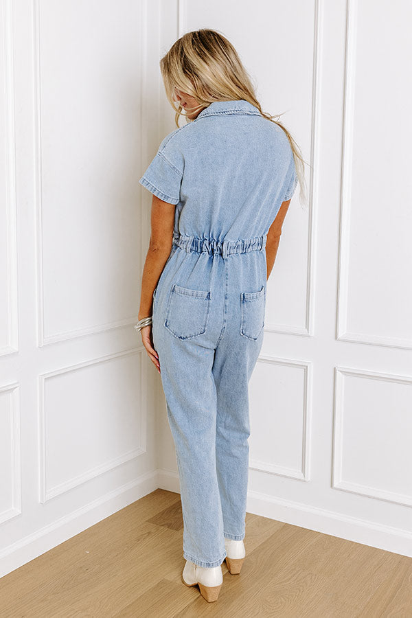 Ultimate Nayeli Denim Jumpsuit - Trendy & Comfortable