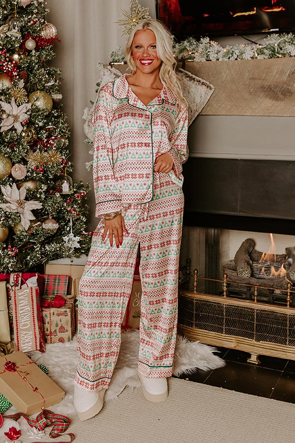 Premium Christmas Morning Satin Pajama Top - Ultimate Comfort & Festive Style