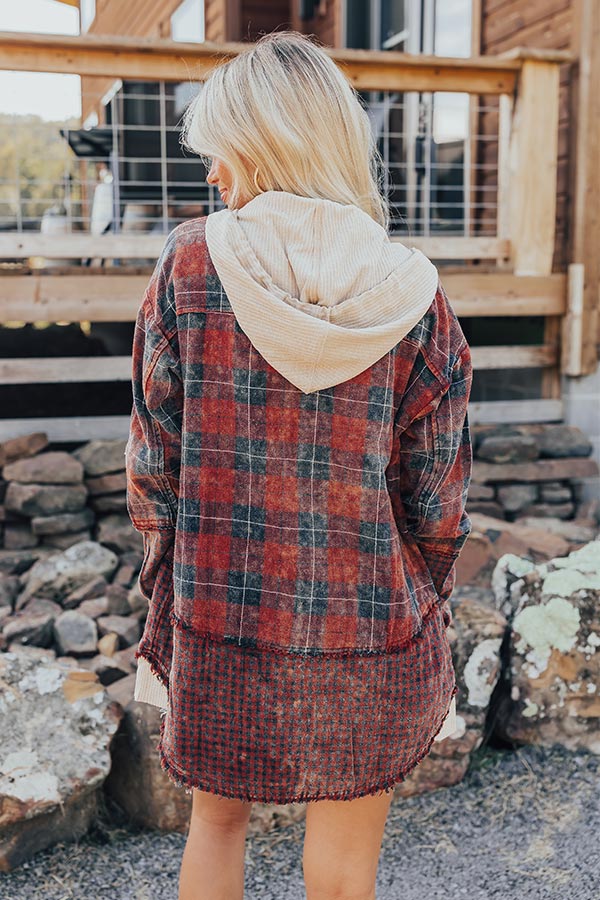 Premium Falling Leaves & Lattes Plaid Jacket - Ultimate Fall Style