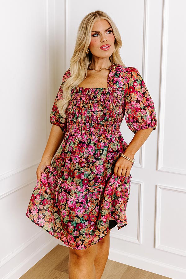 Premium Must Be A Dream Floral Mini Dress for Curves - Ultimate Style Upgrade