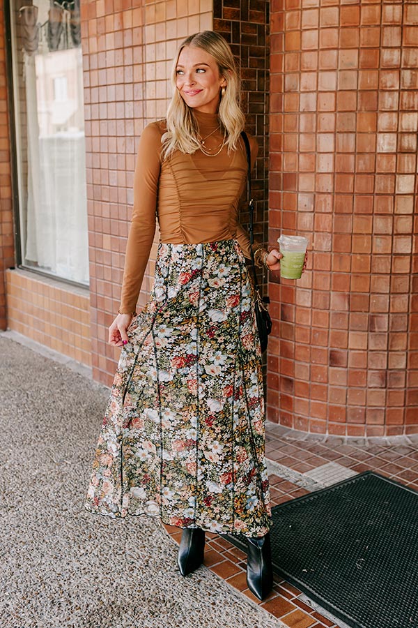 Premium Dreamy Haze High Waist Mesh Maxi Skirt