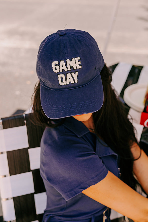 Premium Game Day Baseball Cap - Navy Blue